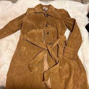 Forever 21 genuine suede coat
